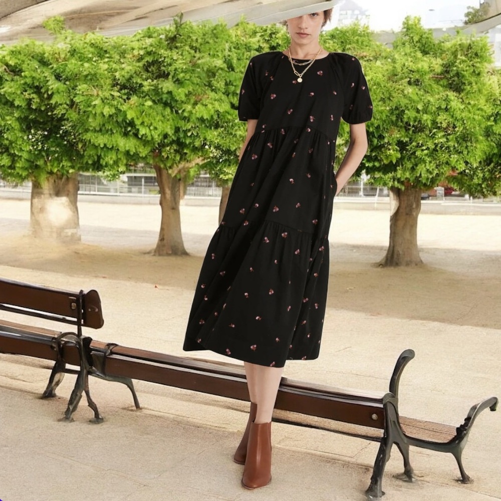 Madewell Puff Sleeve midi Dress size XXS